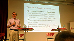 Prof. Dr. Volker Lilienthal (Foto) stellte die LfM-Studie 