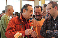 Mitarbeiter des hr in reger Diskusion. Â©sl