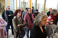 Aufmerksame Zuhörerschaft am 30.Oktober in der hr-Goldhalle. Â©sl