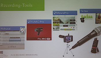 Prof. Dr. Hektor Haarkötter stellt Tools und Apps für das multimediale Storytelling vor