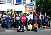 Streik bei der Oberhessischen Presse am 19.5.2014. Foto: djv