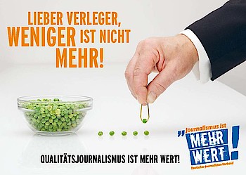 Unsere Arbeit ist mehr wert. Foto: djv Unsere Arbeit ist mehr wert. Foto: djv