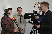 Michael Schmidt beim Dreh für einen Fimbeitrag/Foto: Privat