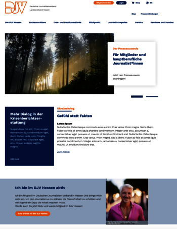 Die neue Website des DJV Hessen wird in wenigen Wochen an den Start gehen.